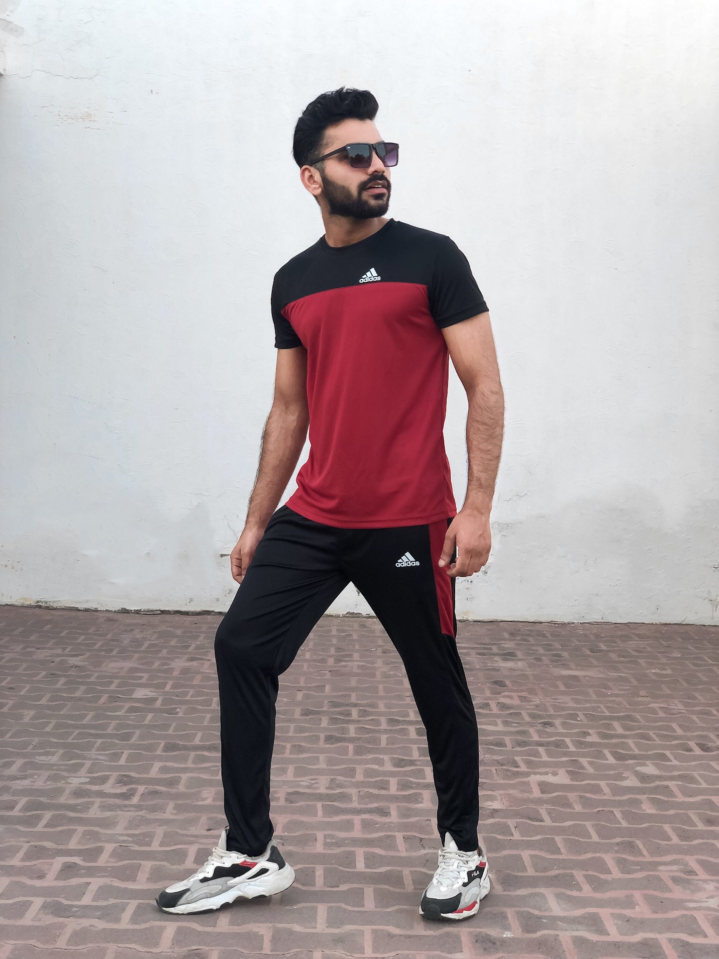 ADS Premium Tracksuit Red Black