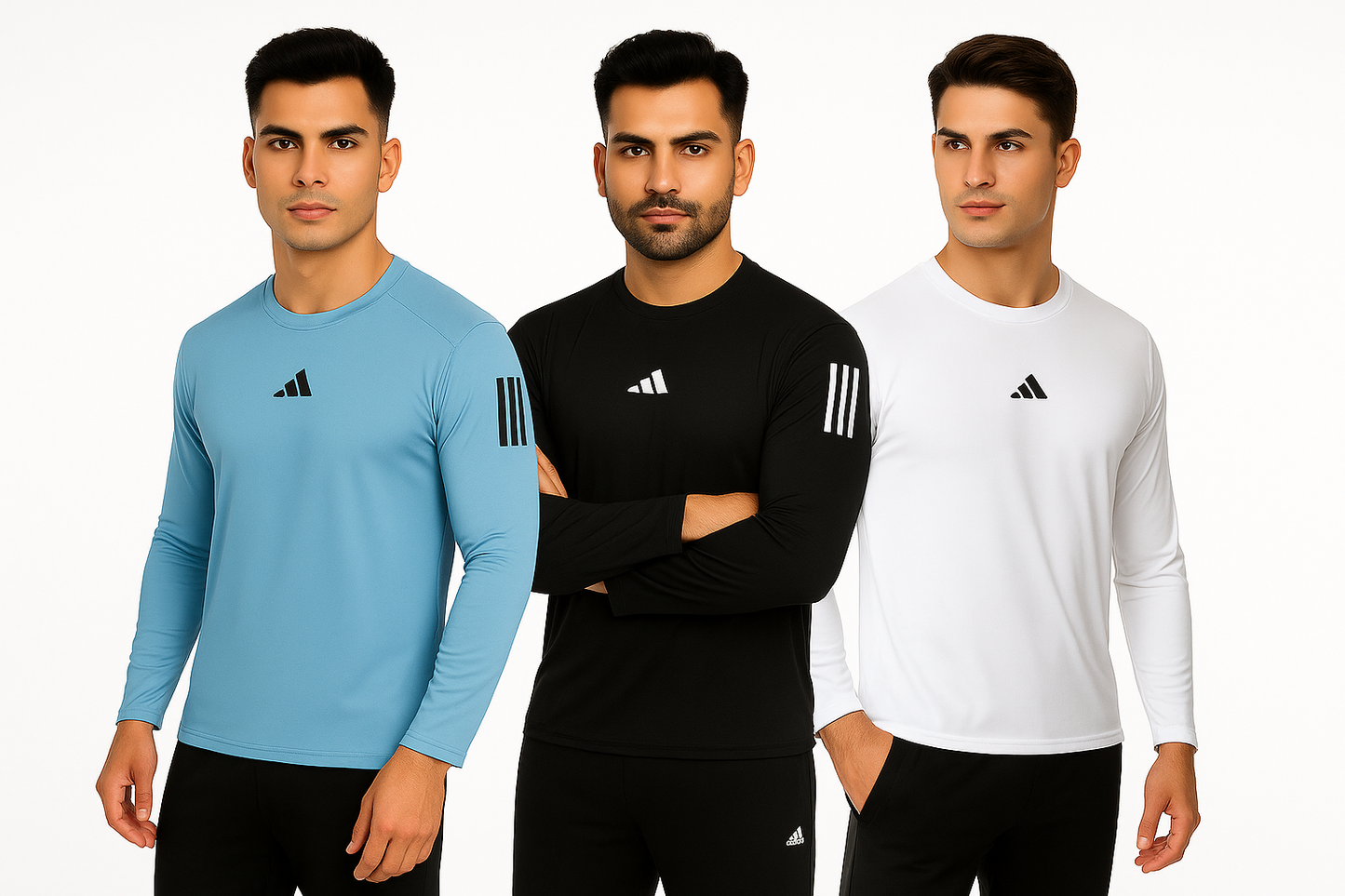 Pack Of 3 Adi Dri-Fit Full Sleeve Shirt