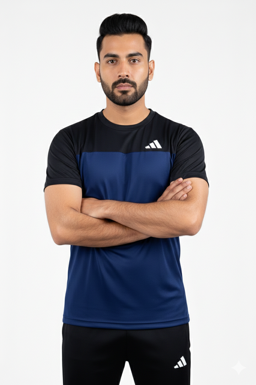 ADI Dri-Fit T-Shirt Navy/Black