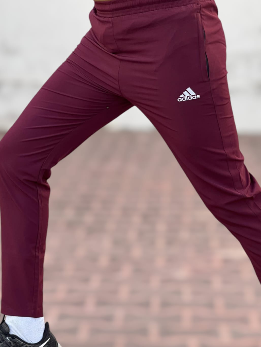 Sport Micro Stretch Trousers Maroon