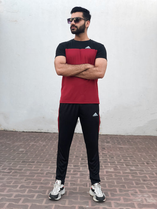 ADS Premium Tracksuit Red Black