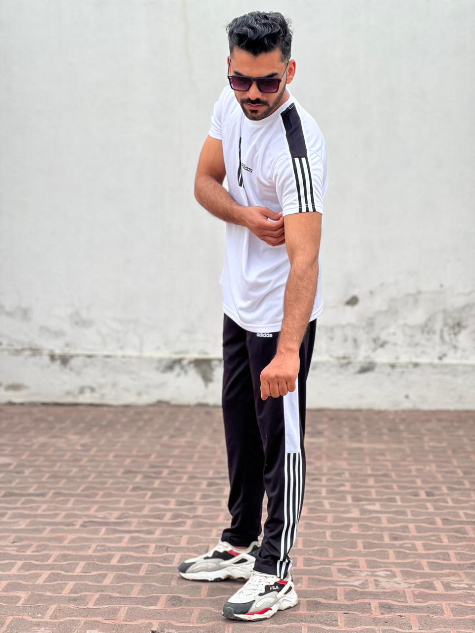 ADS Premium Tracksuit White Black