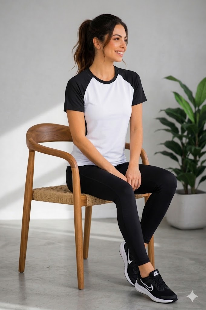 Nik Dri-Fit Women's T-Shirts White/Black