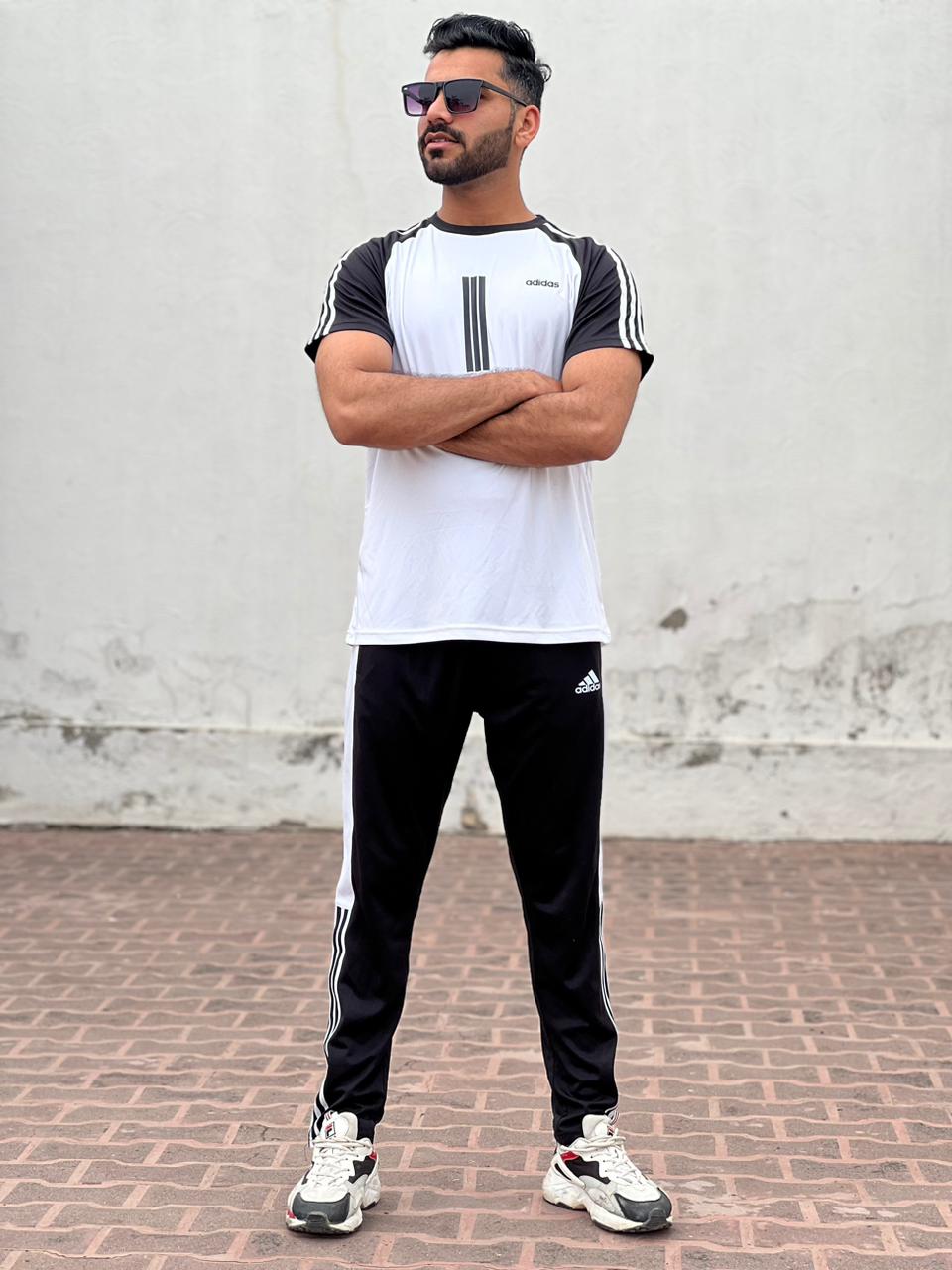 ADS Premium Tracksuit White Black Reg