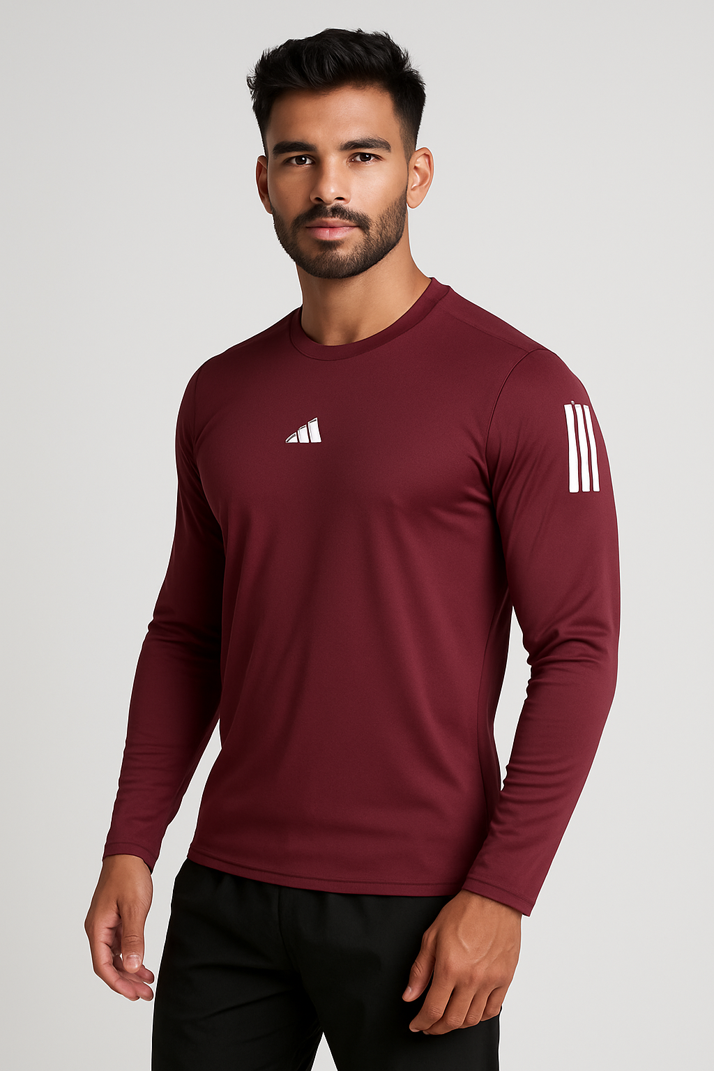 Adi Dri-Fit Full Sleeve Shirt Meroon