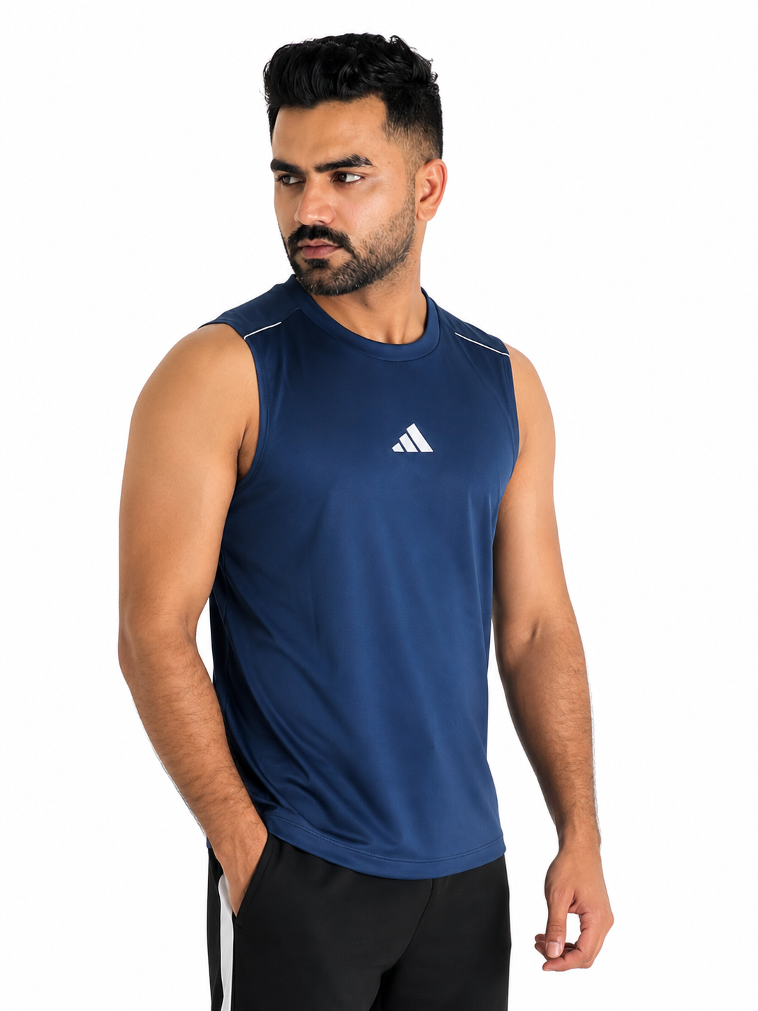 PACK OF 3 Adi Dri-Fit Sleeveless Shirt Sky Navy Maroon