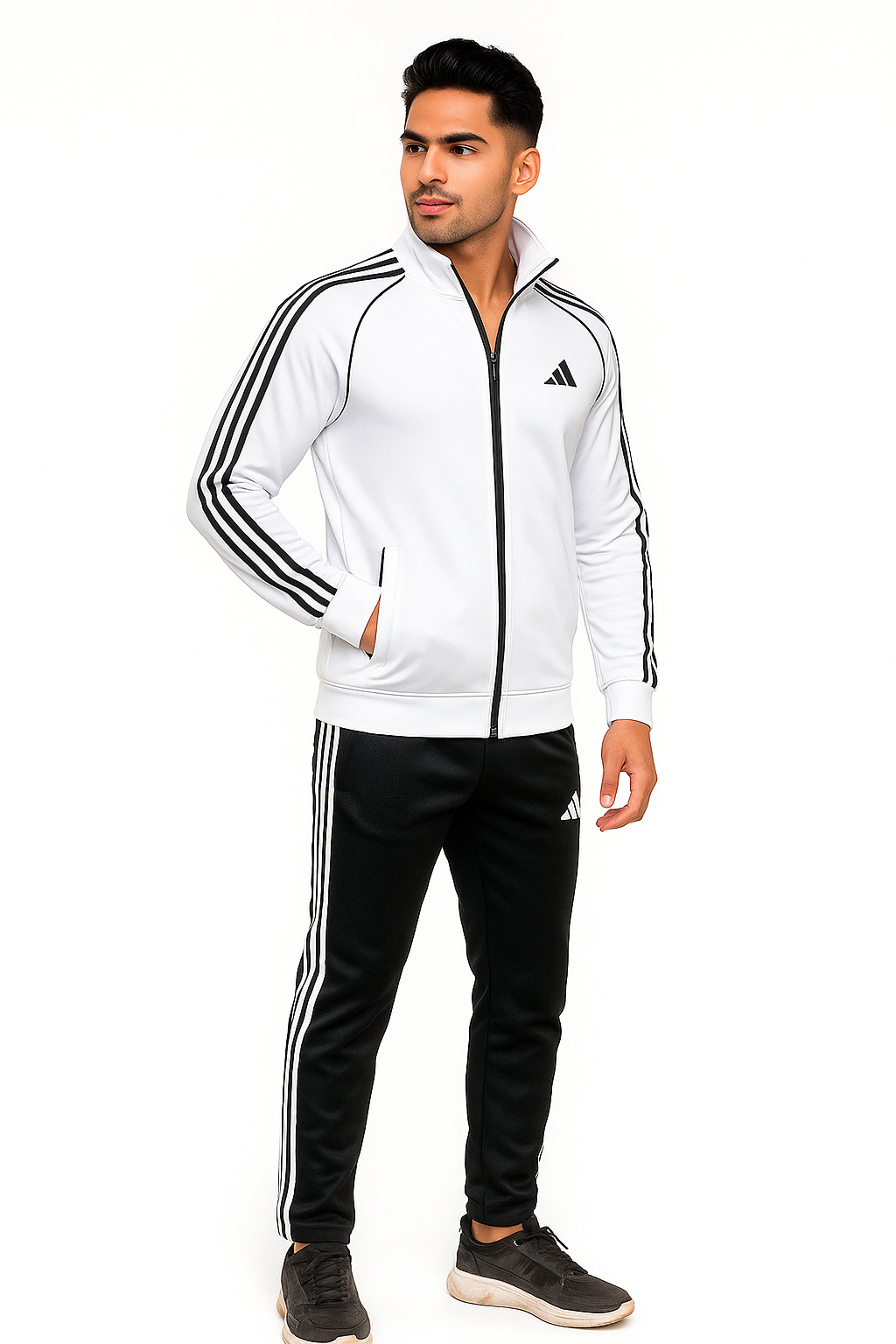 Adi Premium Tracksuit-Tri-Liner White