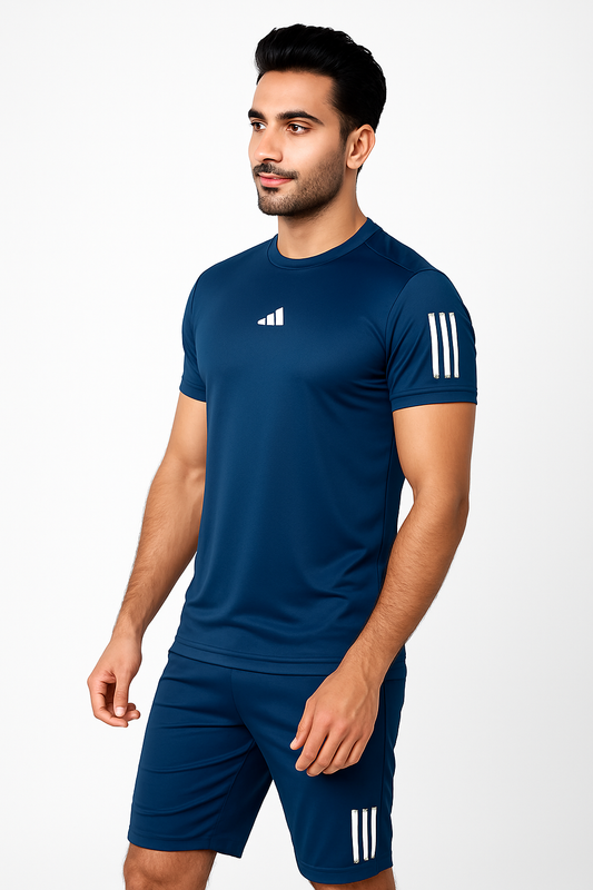 Adi Dri-Fit T-Shirt & Shorts Set Navy