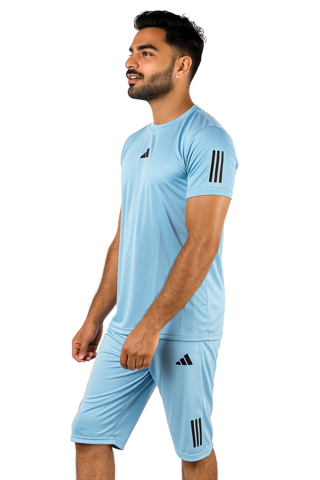 Adi Dri-Fit T-Shirt & Shorts Set Sky