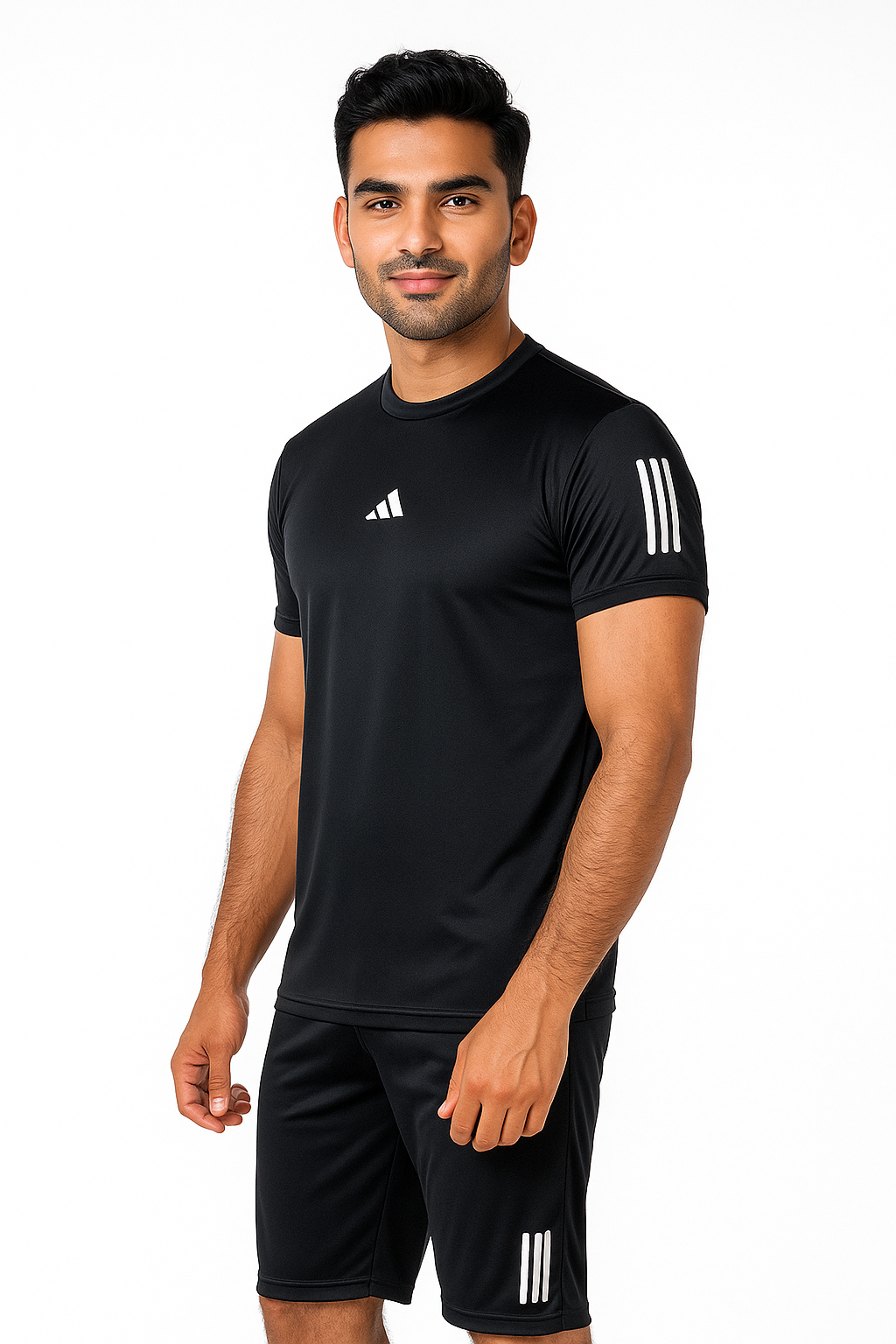 Adi Dri-Fit T-Shirt & Shorts Set Black
