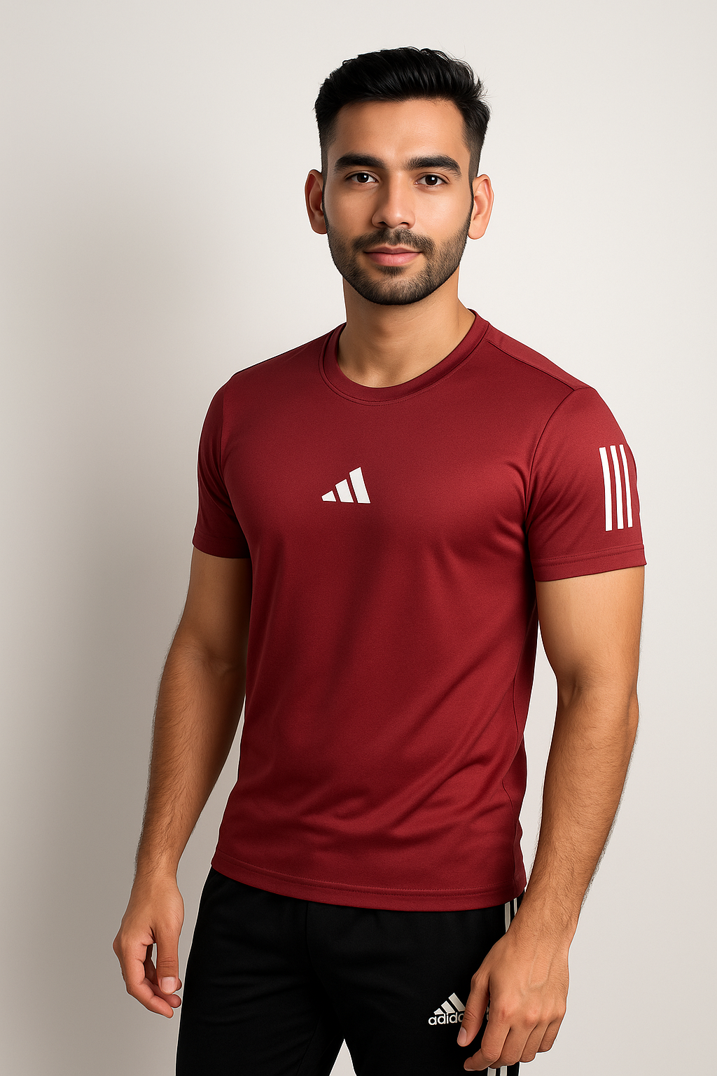 Adi Dri-Fit T-Shirt Maroon