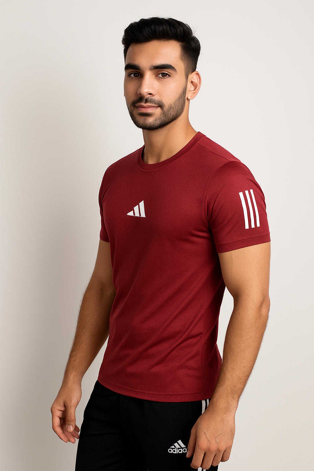 Adi Dri-Fit T-Shirt Maroon