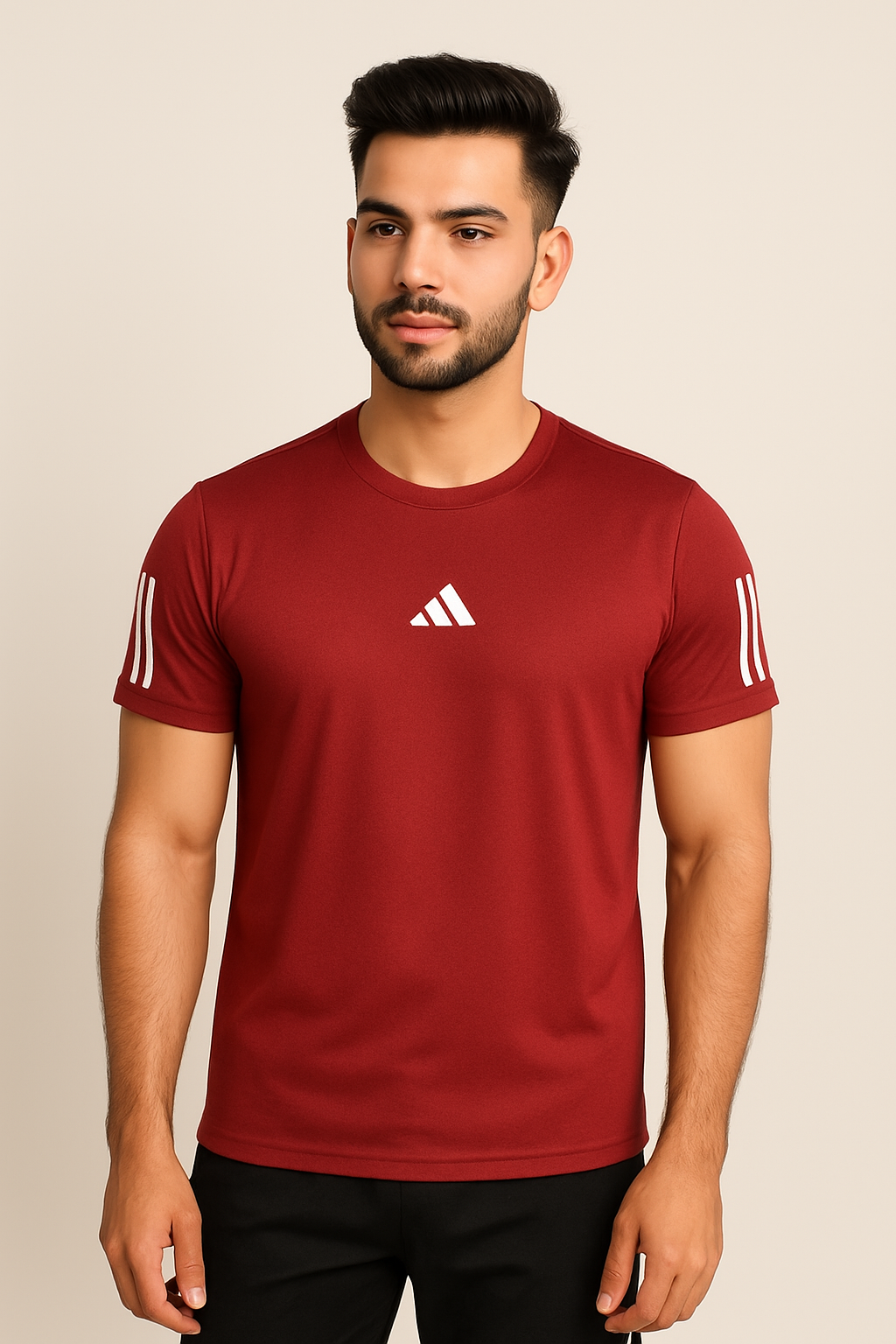 Adi Dri-Fit T-Shirt Maroon