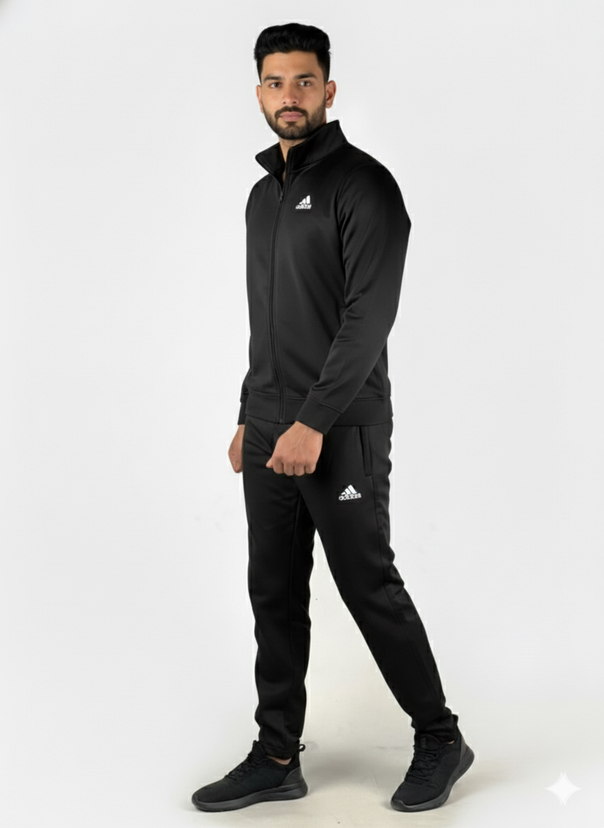 Adi Premium Tracksuit Black