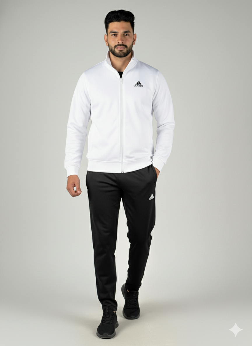 Adi Premium Tracksuit White