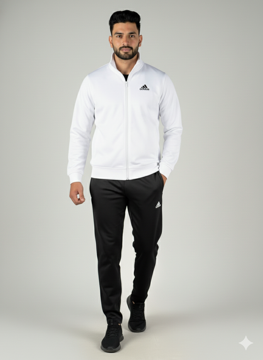 Adi Premium Tracksuit White