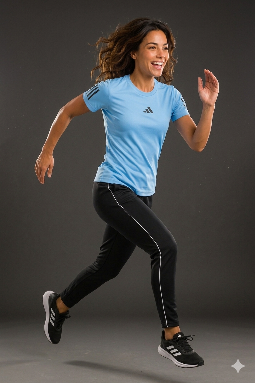 Adi Dri-Fit Women's T-Shirts Sky