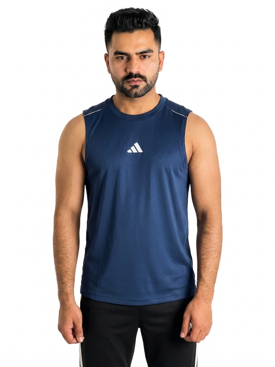 PACK OF 3 Adi Dri-Fit Sleeveless Shirt Sky Navy Maroon