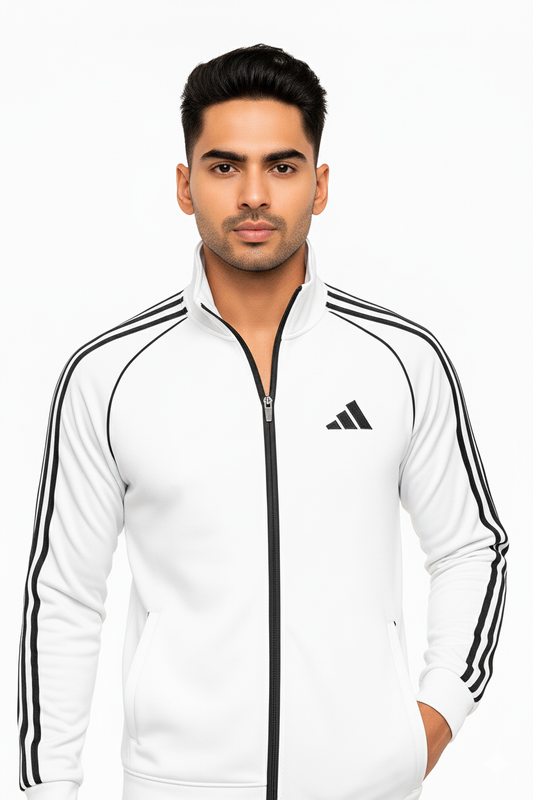 Adi Premium Tracksuit-Tri-Liner White