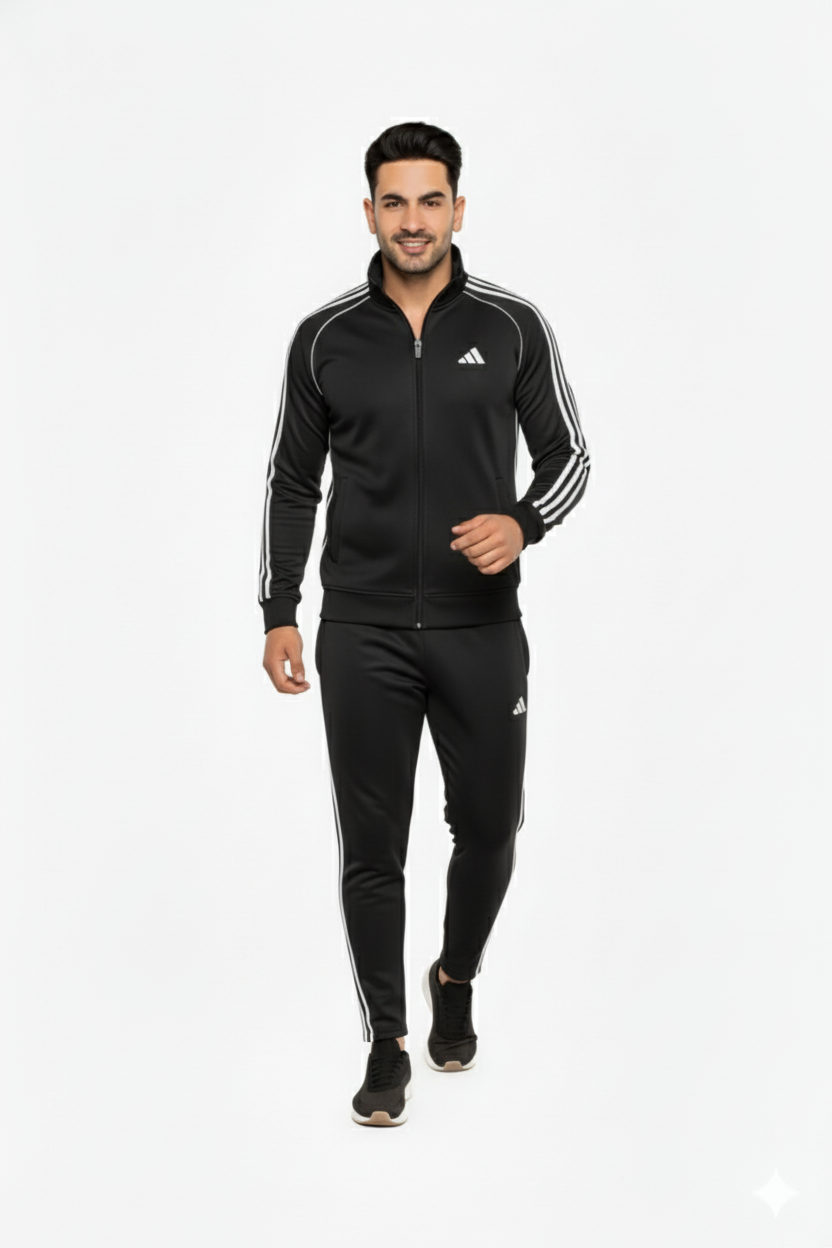 Adi Premium Tracksuit-Tri-Liner Black