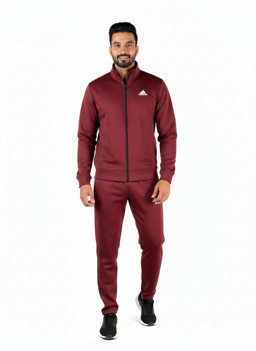 Adi Premium Tracksuit Meroon