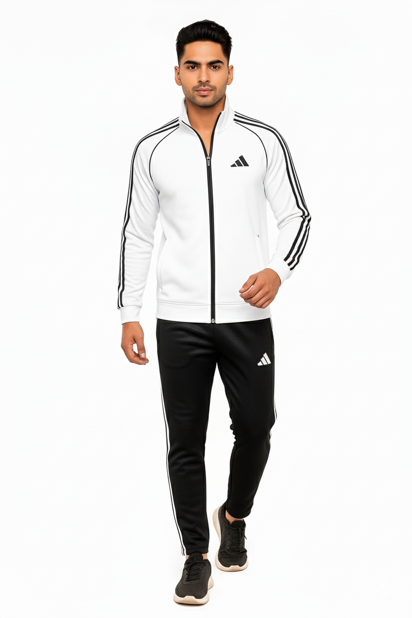 Adi Premium Tracksuit-Tri-Liner White