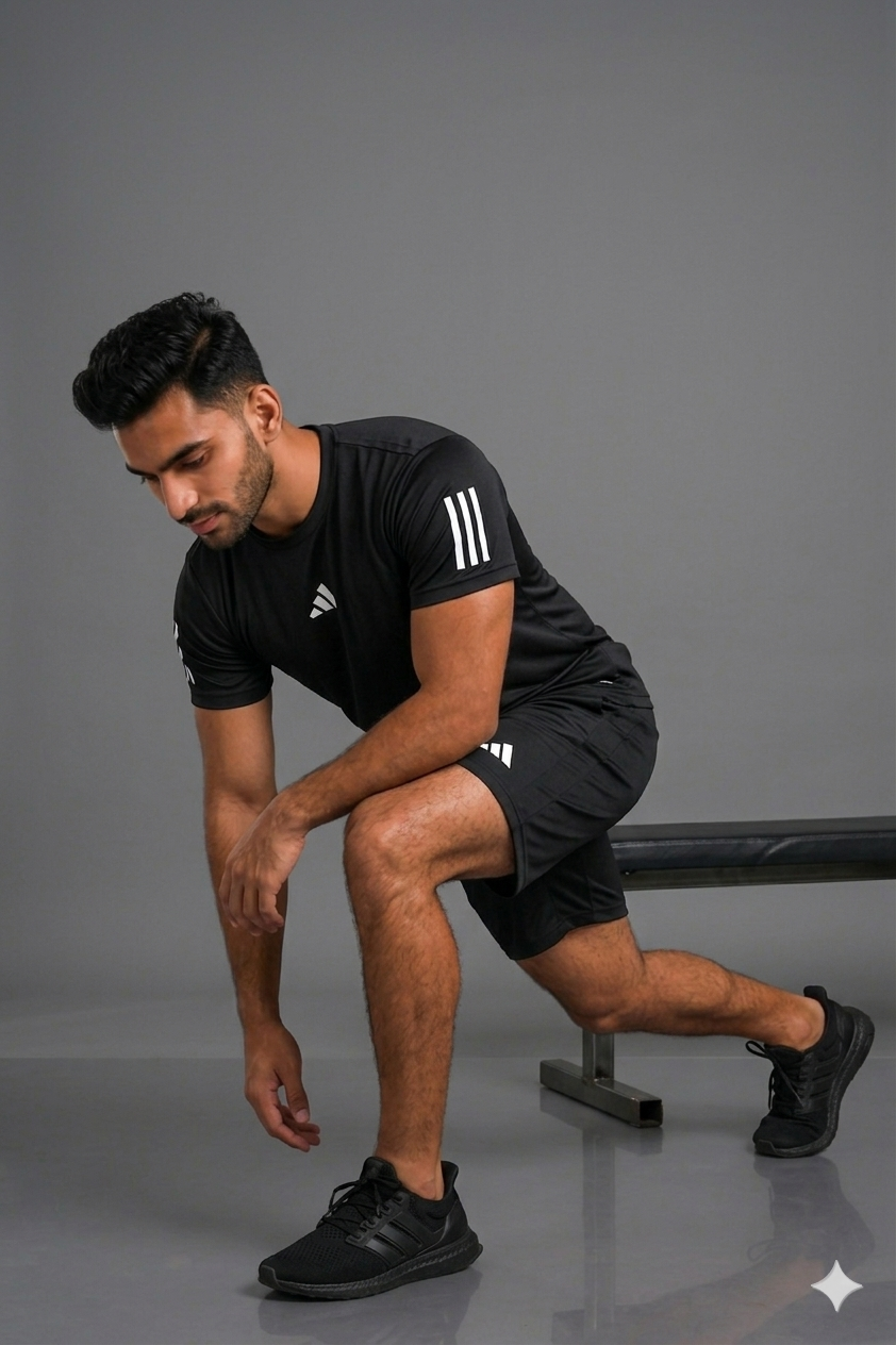 PACK OF 3 Adi Dri-Fit T-Shirt & Shorts Set NAVY BLACK WHITE