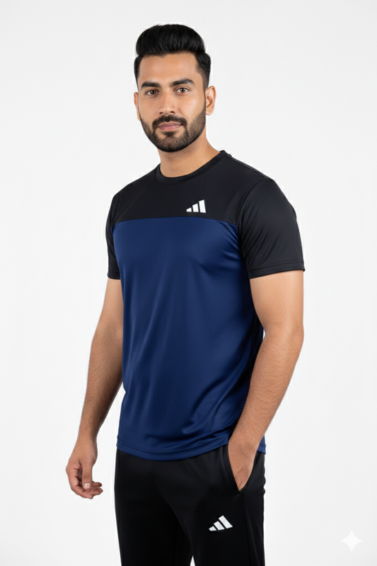 ADI Dri-Fit T-Shirt Navy/Black