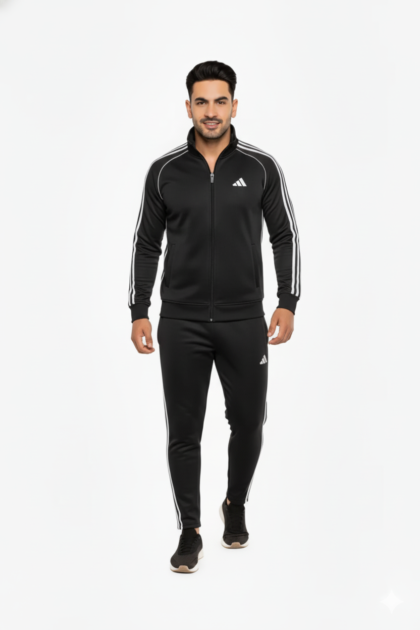 Adi Premium Tracksuit-Tri-Liner Black