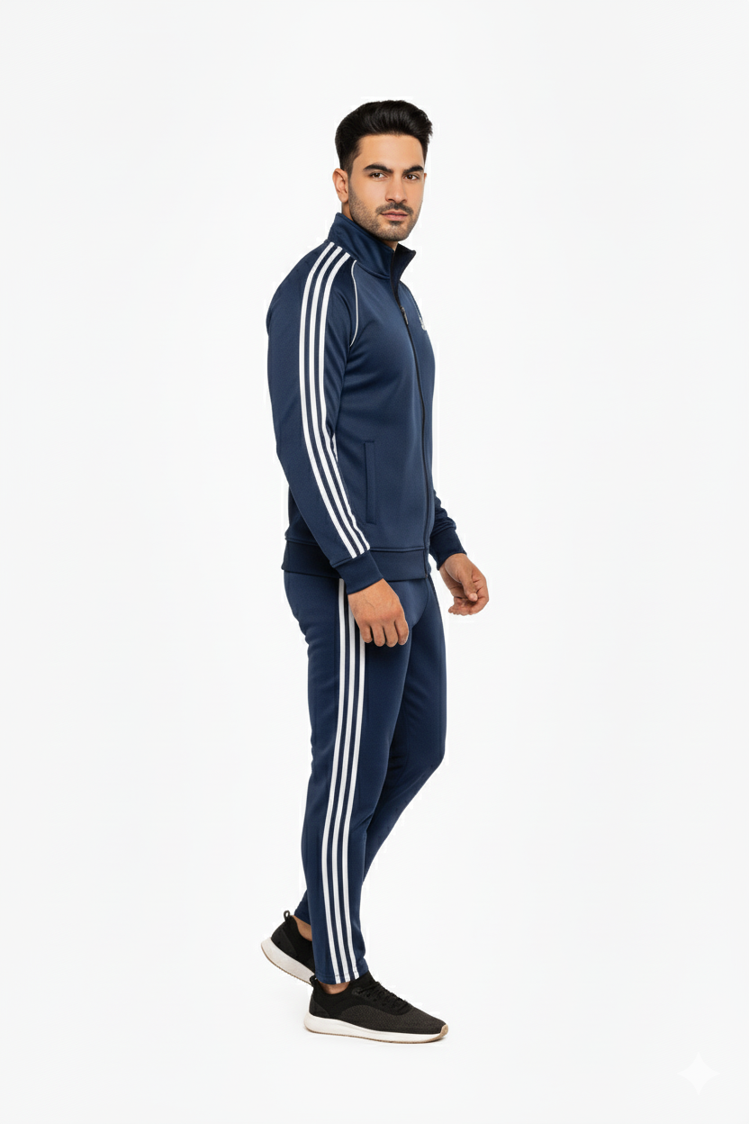 Adi Premium Tracksuit Tri-liner Navy