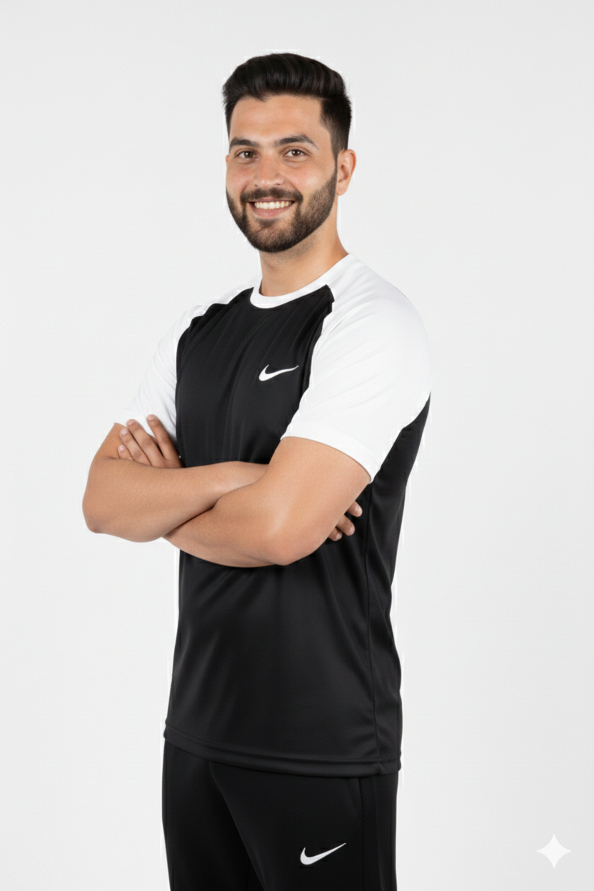Nik Dri-Fit T-Shirt Black/White