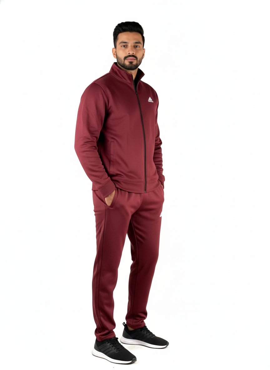 Adi Premium Tracksuit Meroon
