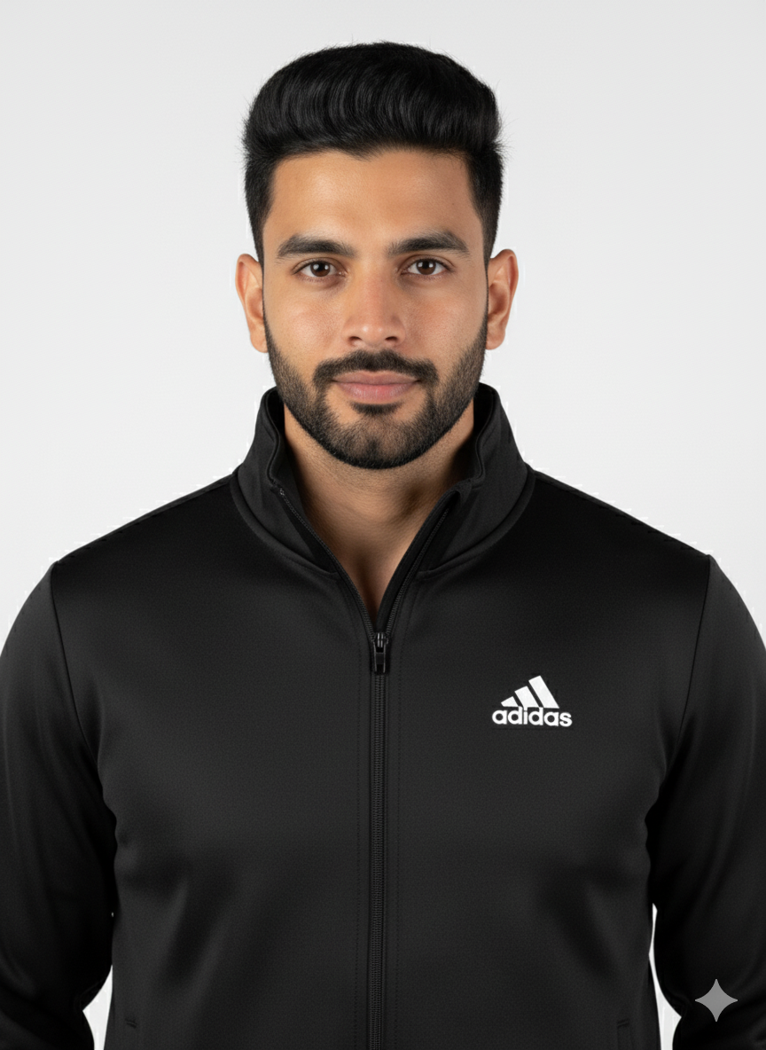Adi Premium Tracksuit Black