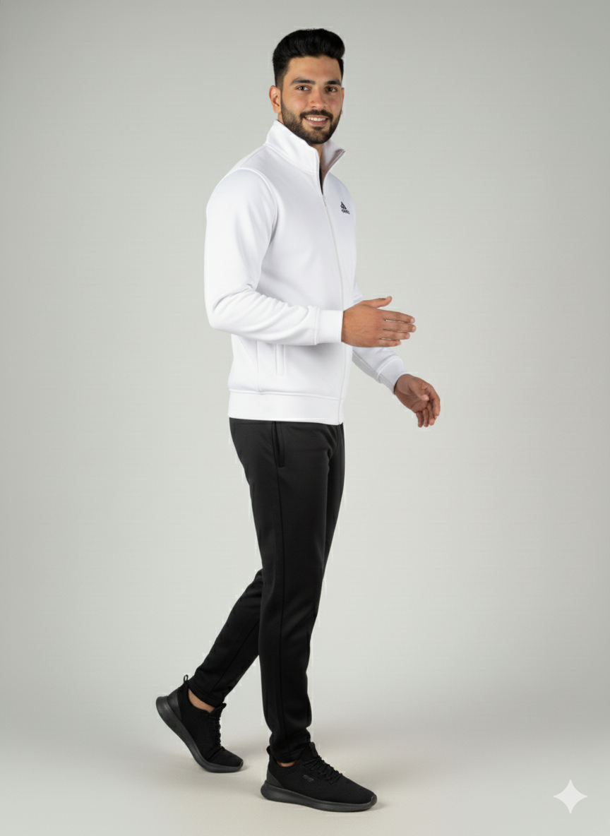 Adi Premium Tracksuit White