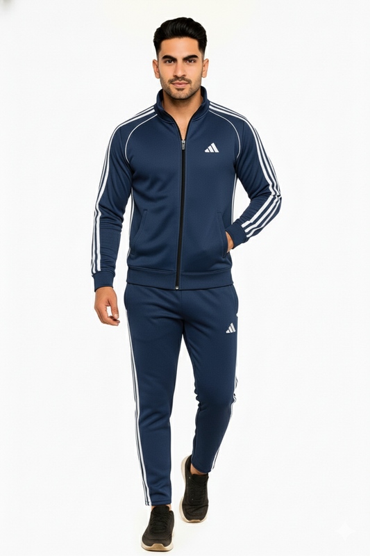 Adi Premium Tracksuit Tri-liner Navy