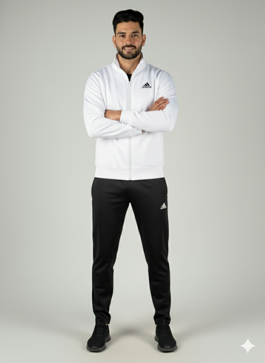 Adi Premium Tracksuit White