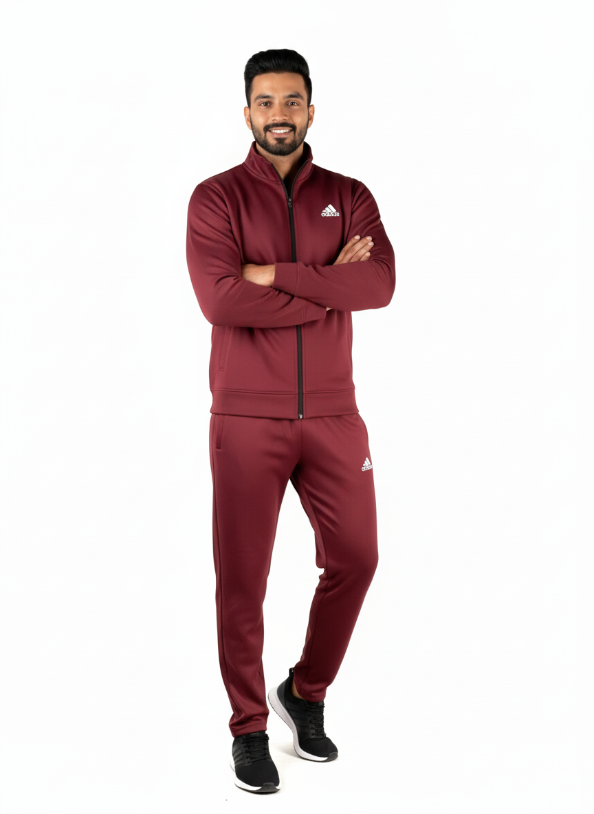 Adi Premium Tracksuit Meroon