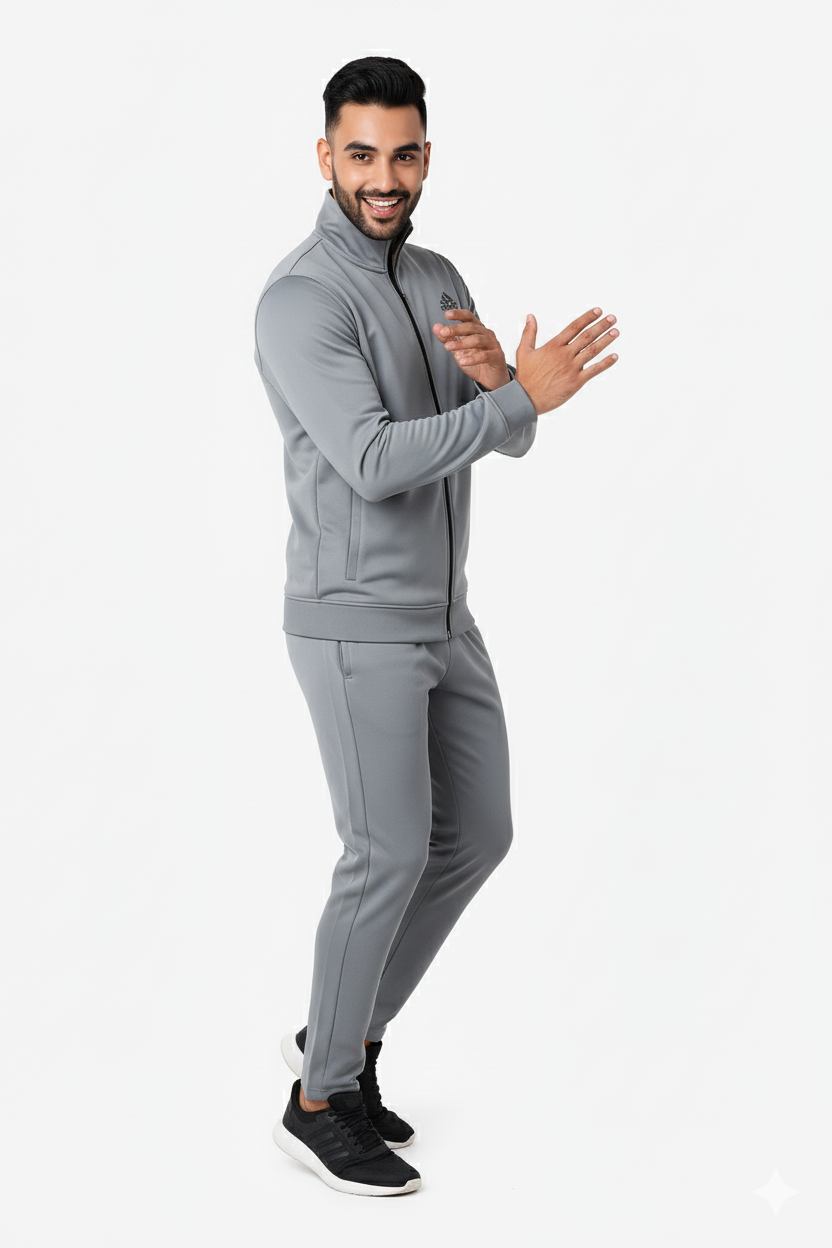 Adi Premium Tracksuit Grey