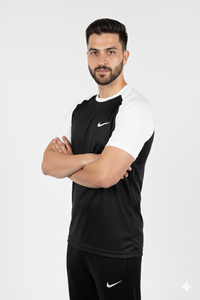 Nik Dri-Fit T-Shirt Black/White