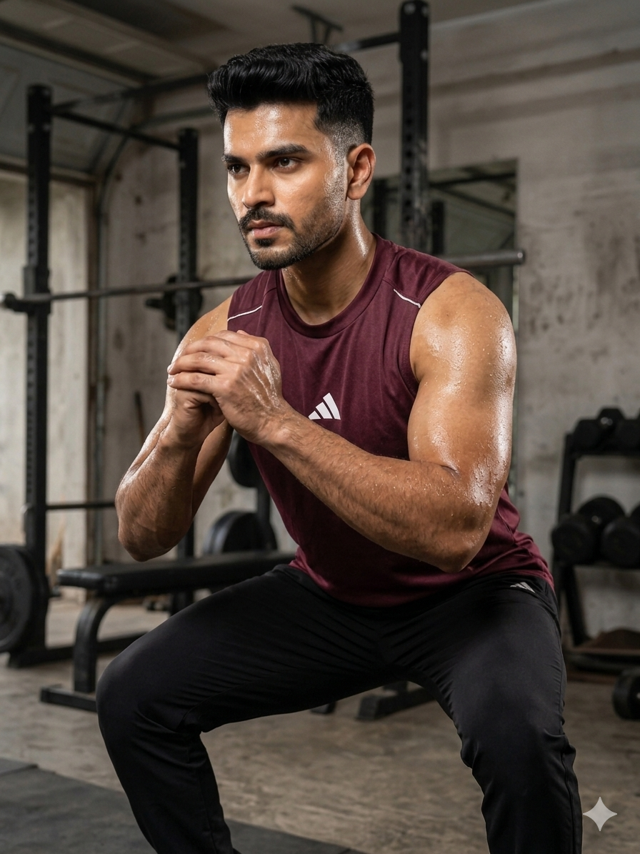 PACK OF 2 Adi Dri-Fit Sleeveless Shirt Maroon White