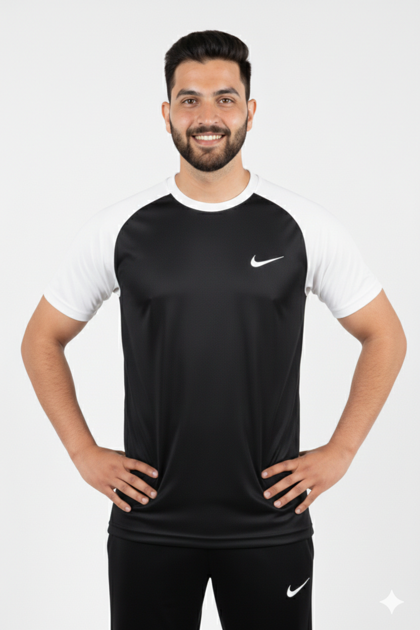 Nik Dri-Fit T-Shirt Black/White