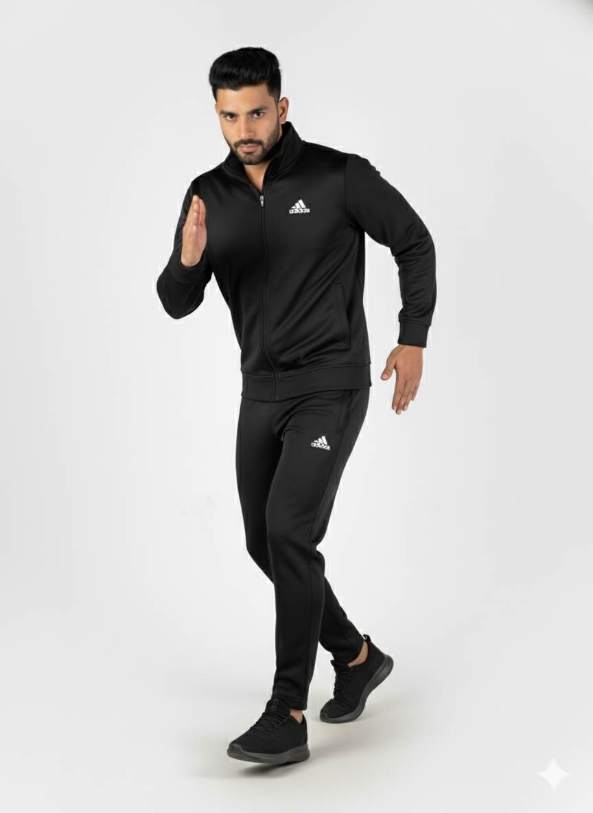 Adi Premium Tracksuit Black