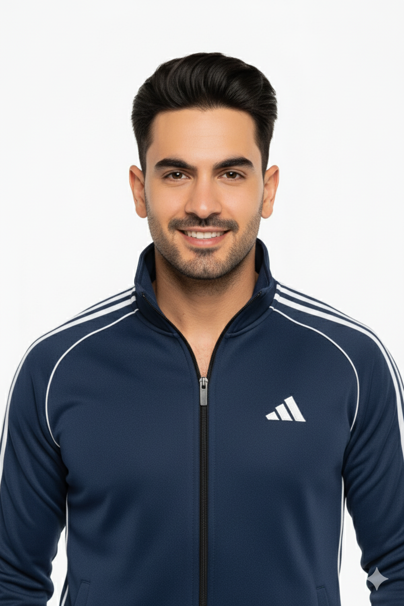 Adi Premium Tracksuit Tri-liner Navy