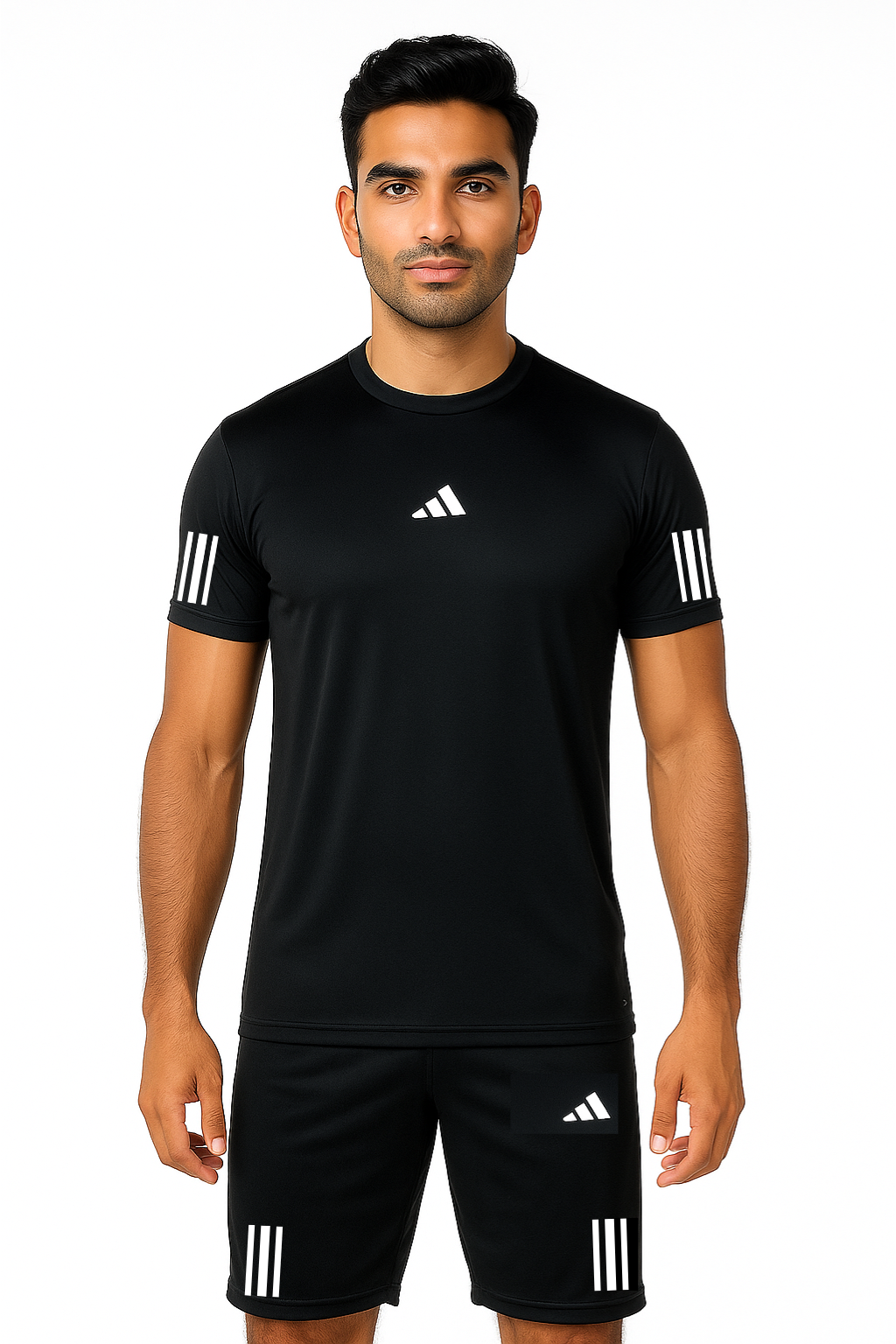 Adi Dri-Fit T-Shirt & Shorts Set Black