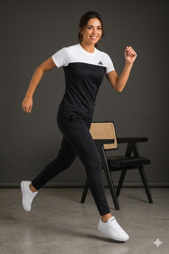 ADI Dri-Fit Women's T-Shirts Black/White