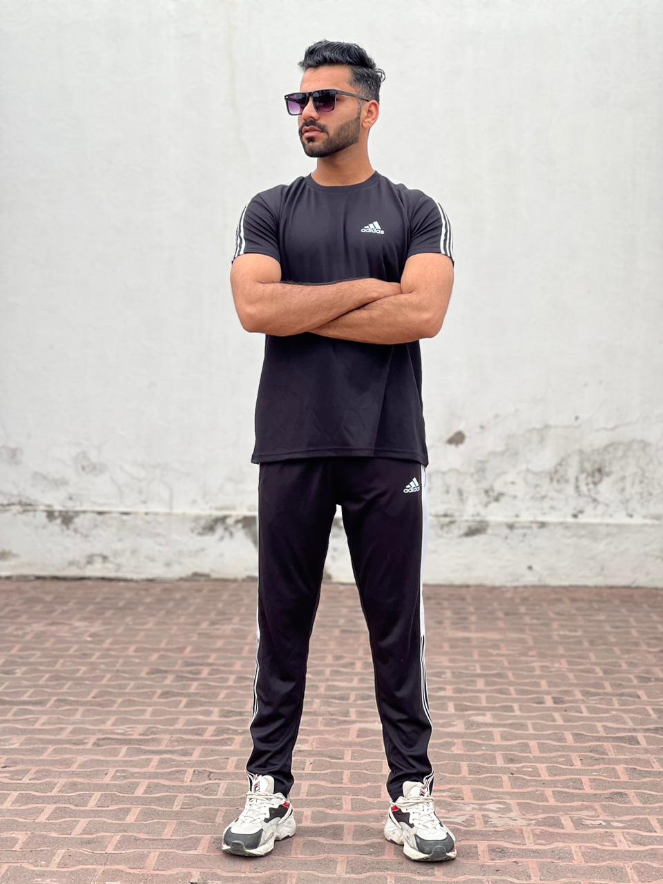 ADS Premium Tracksuit Black White