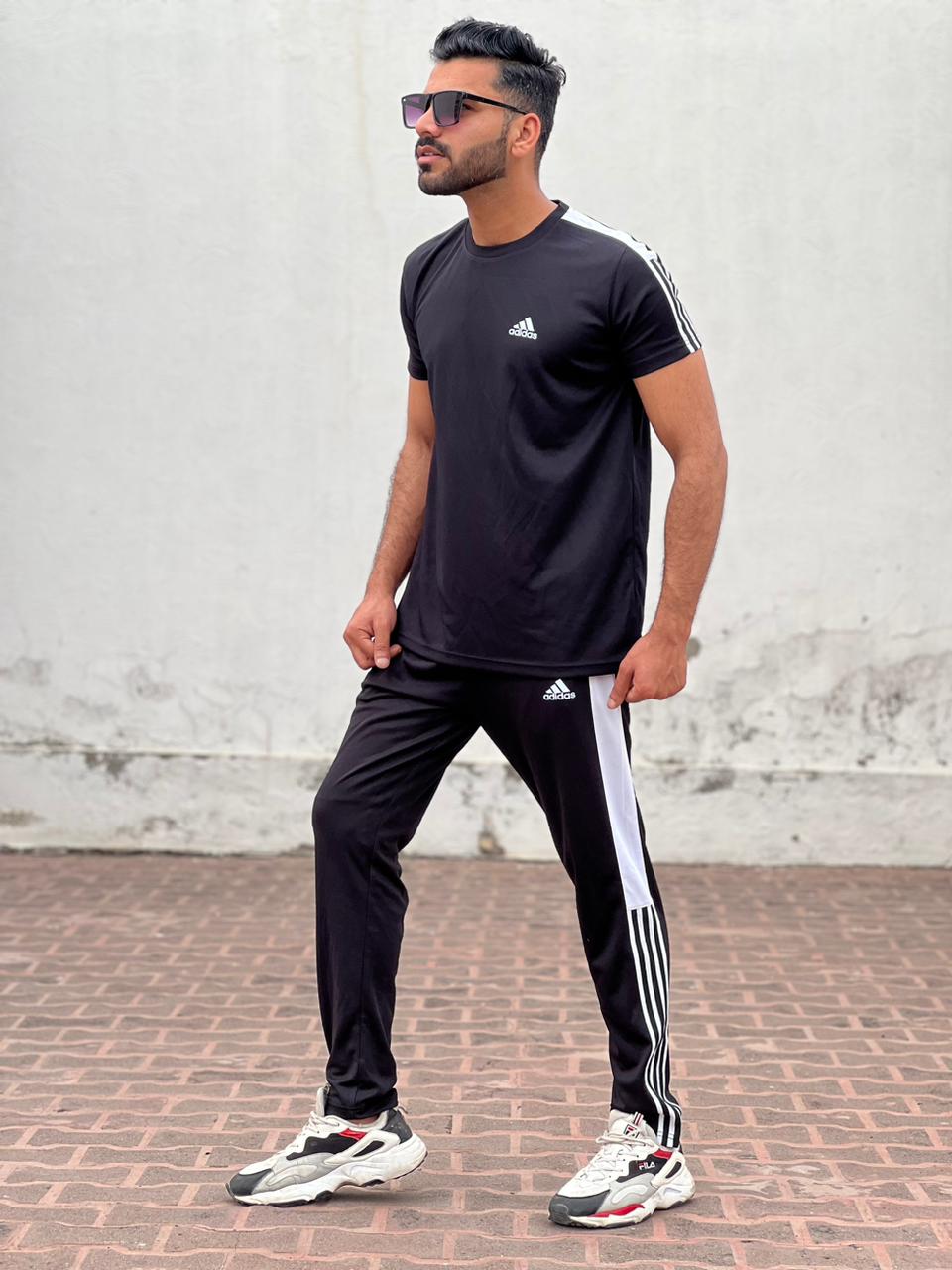 ADS Premium Tracksuit Black White