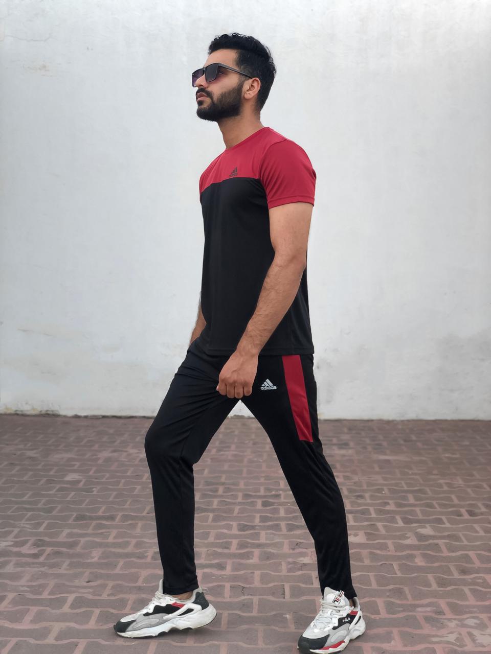 ADS Premium Tracksuit Black/Red