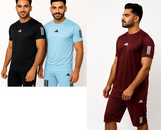PACK OF 3 Adi Dri-Fit T-Shirt & Shorts Set