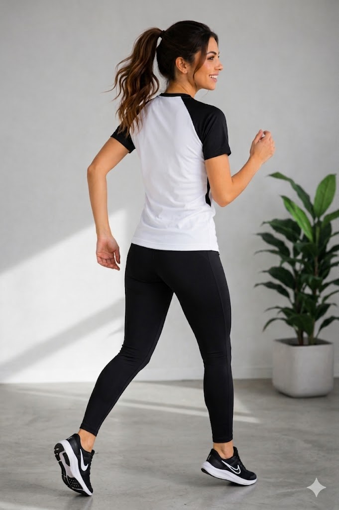 Nik Dri-Fit Women's T-Shirts White/Black